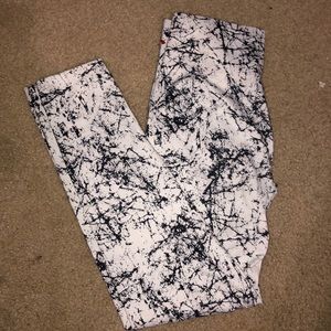 Black and white leggings